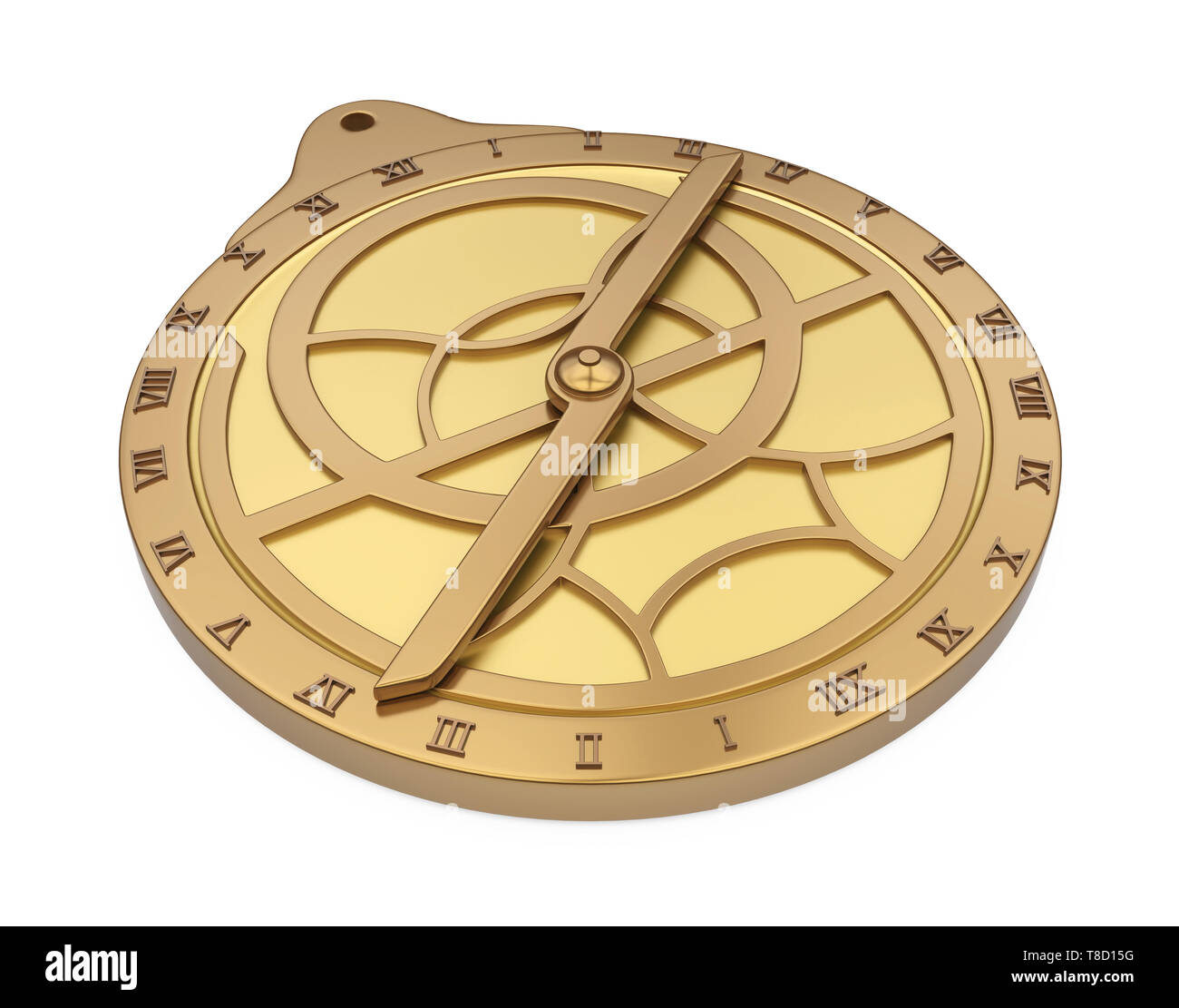 Medieval Astrolabe Isolated Stock Photo