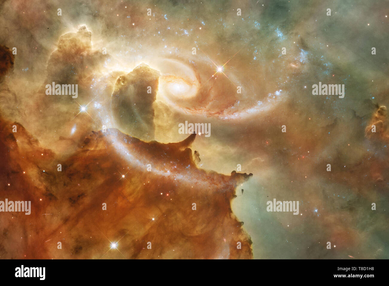 Stars, galaxies and nebulas in awesome cosmic image. Elements of this ...