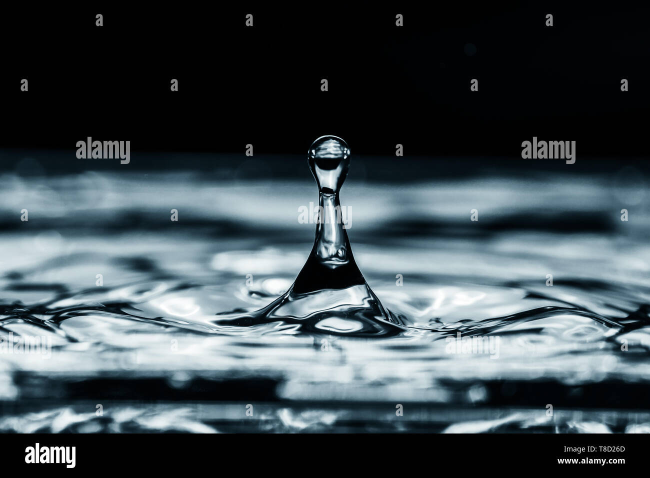 Water Splash, Macro abstract water background. Splashing water droplet