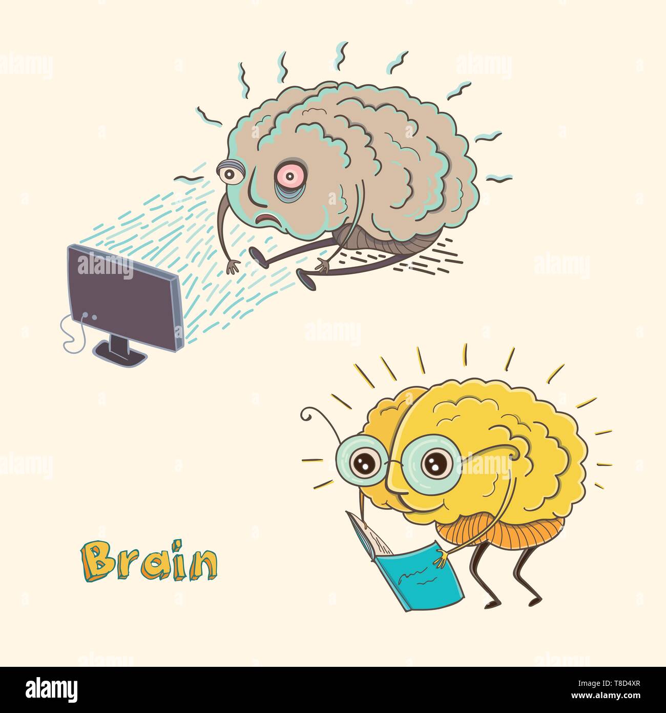 Healthy brain unhealthy brain hires stock photography and images Alamy