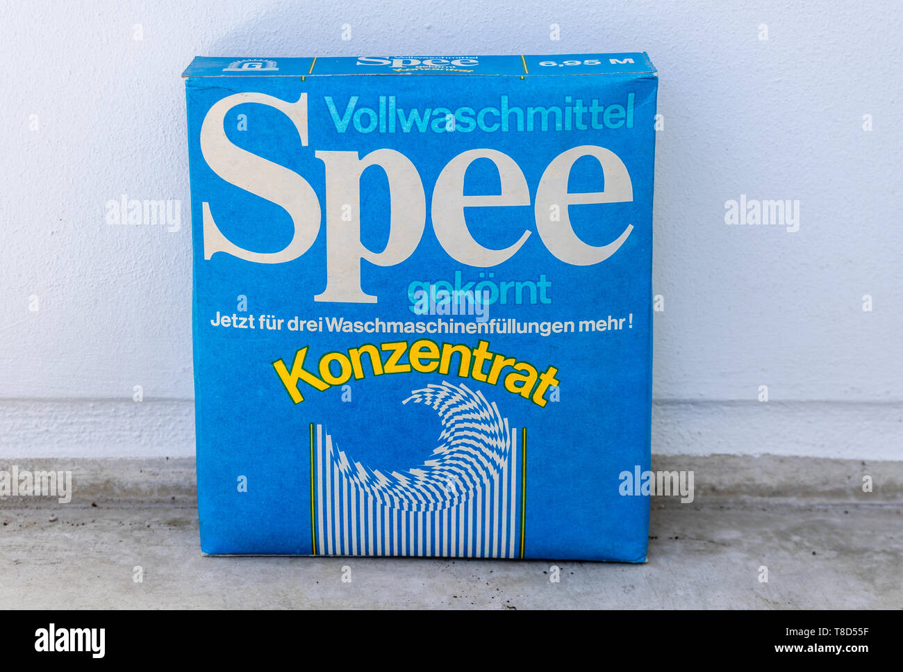 A packet of original vintage Spee washing powder from ca.1980s  - product of  East Germany (DDR/ GDR) Stock Photo