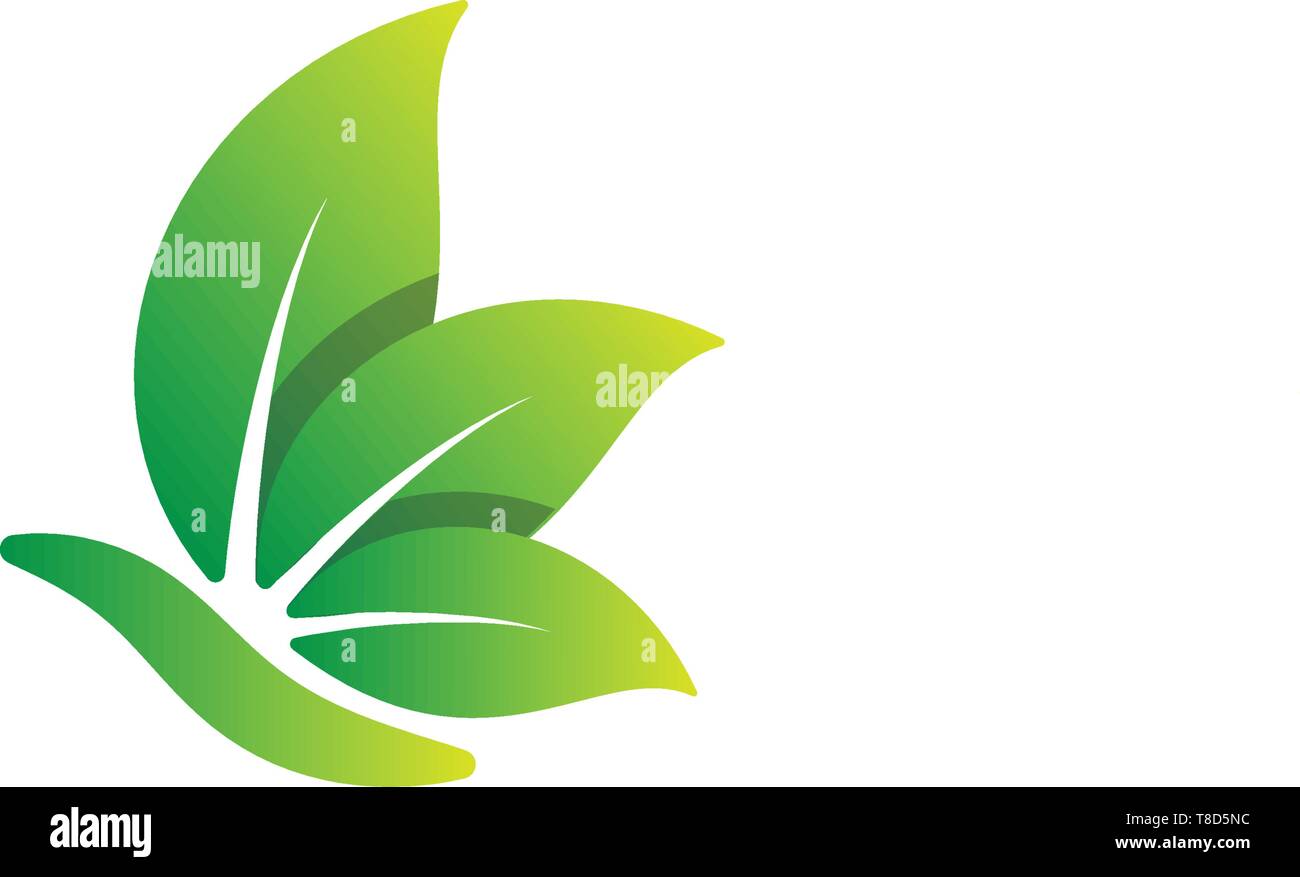 nature leaf logo design vector illustration icon element - vector Stock ...