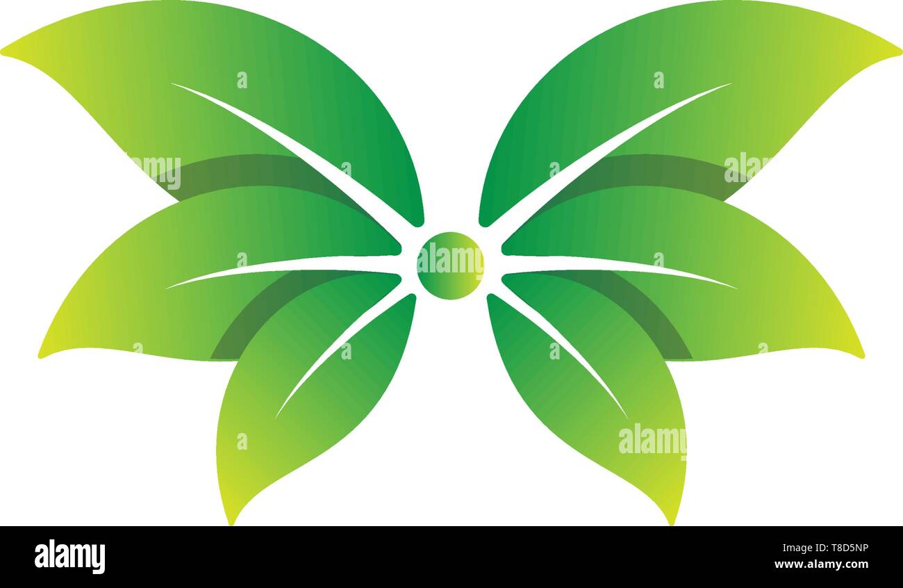 nature leaf logo design vector illustration icon element - vector Stock ...