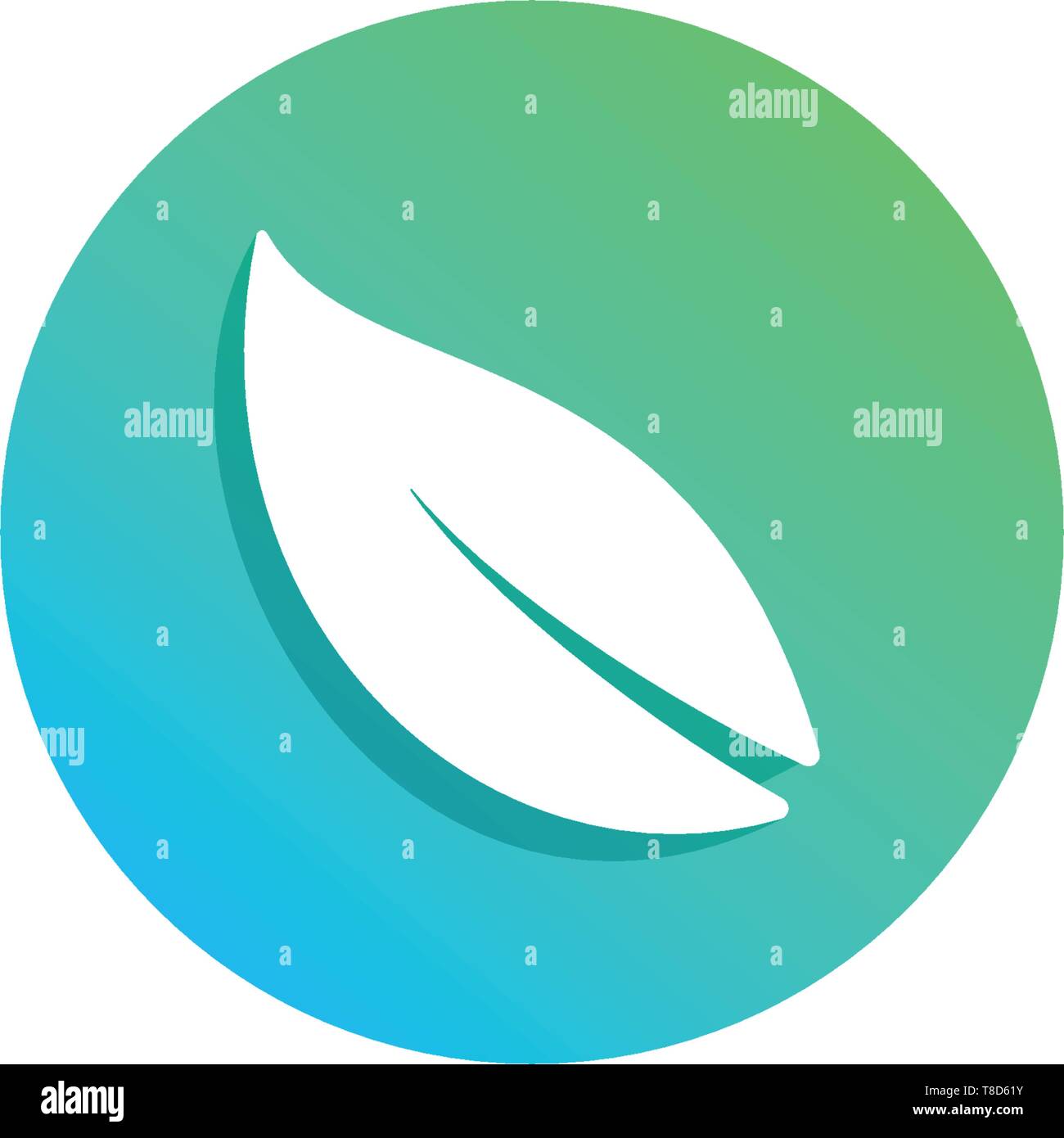 nature leaf logo design vector illustration icon element - vector Stock ...