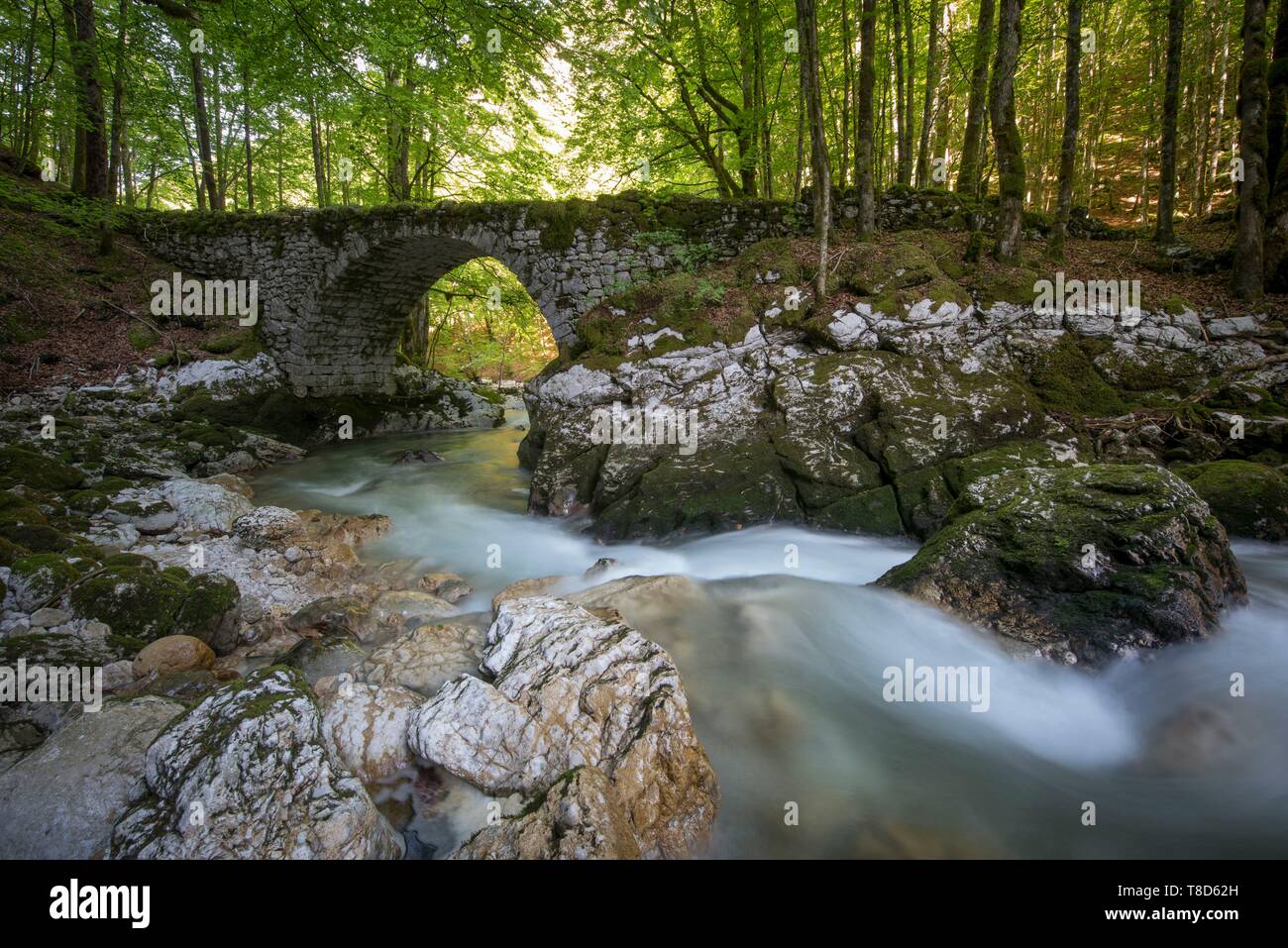 France, Ain, The Village Of Chezery Forens At The Gates Of The.