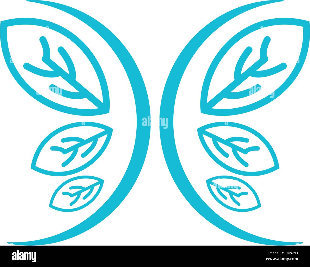 nature leaf logo design vector illustration icon element - vector Stock ...