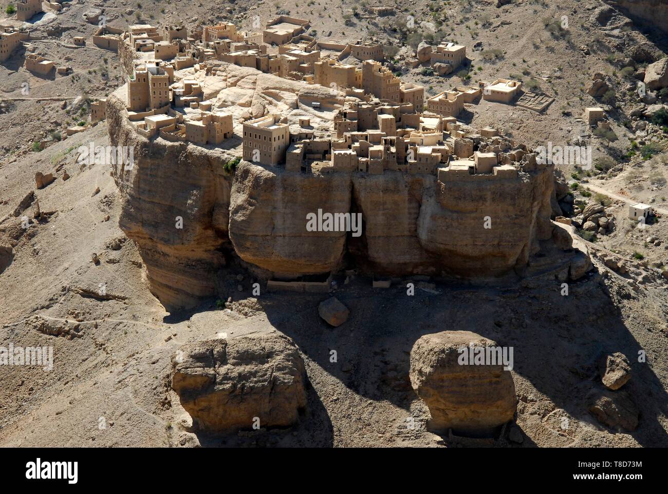 Yemen, Hadhramaut Governorate, Wadi Do'an, Haid al Jazil Stock Photo