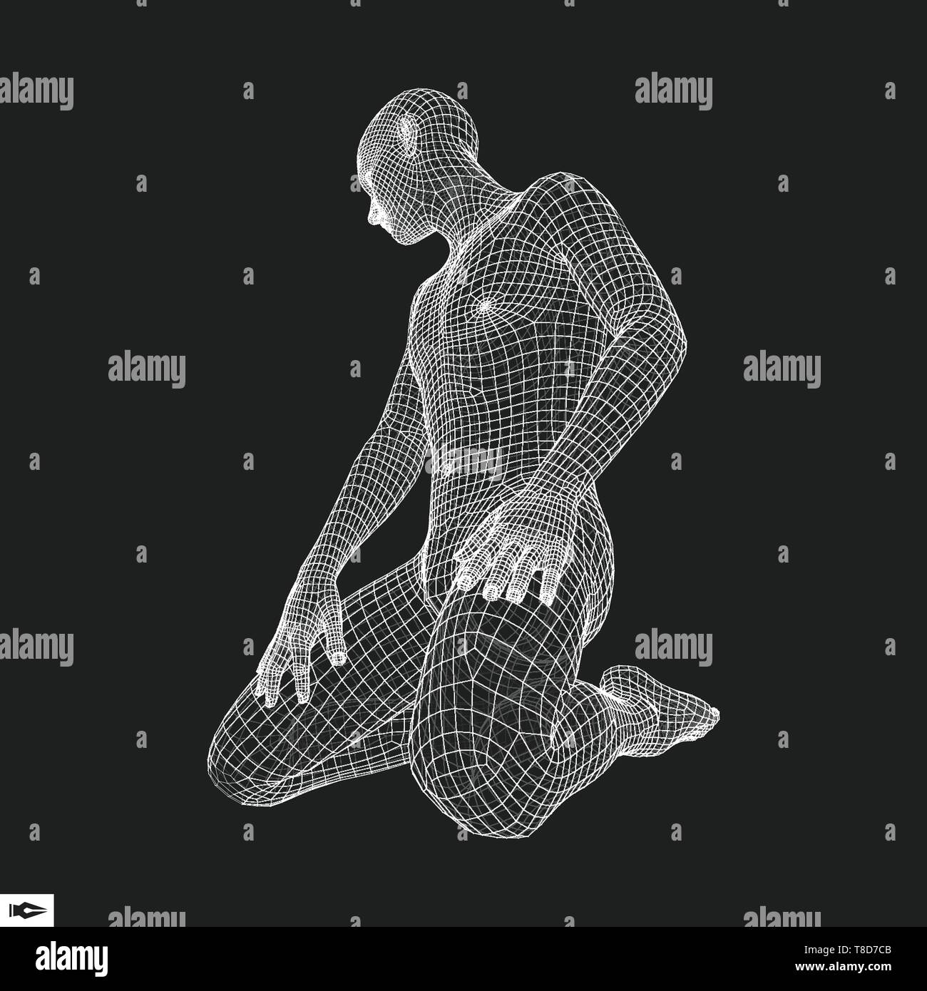 Vector Body Isolate And Body Mesh. Illustration Vector. Royalty Free SVG,  Cliparts, Vectors, and Stock Illustration. Image 46981641.