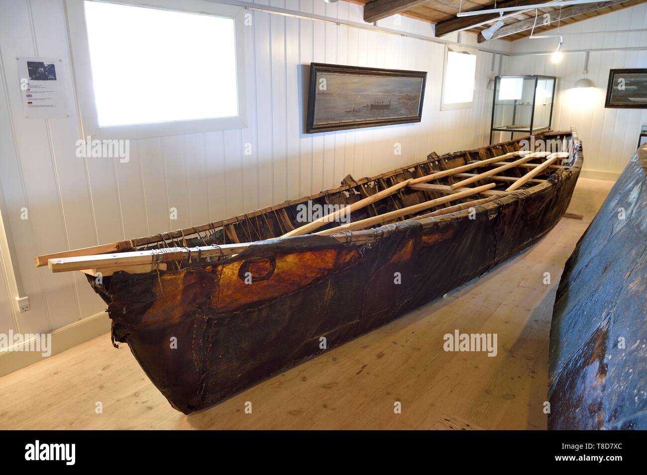 Boat of skins hi-res stock photography and images - Alamy