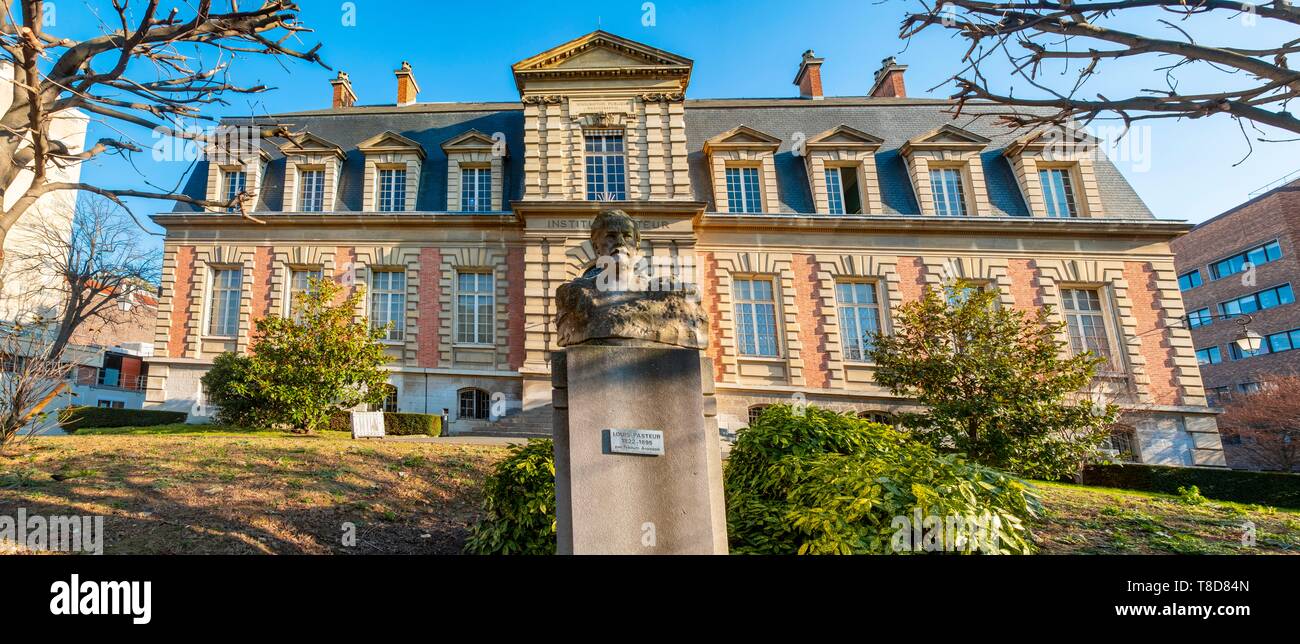 France, Paris, Pasteur Institute Stock Photo