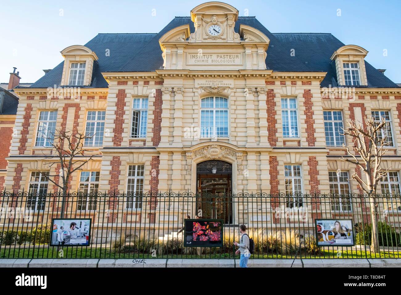 France, Paris, Pasteur Institute Stock Photo
