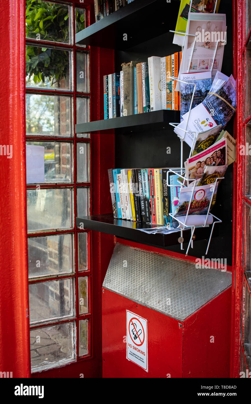 Telephone Box Book Exchange High Resolution Stock Photography and