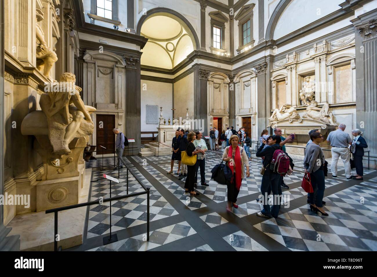 Italy, Tuscany, Florence, historic centre listed as World Heritage by UNESCO, chapels of the Medici Stock Photo
