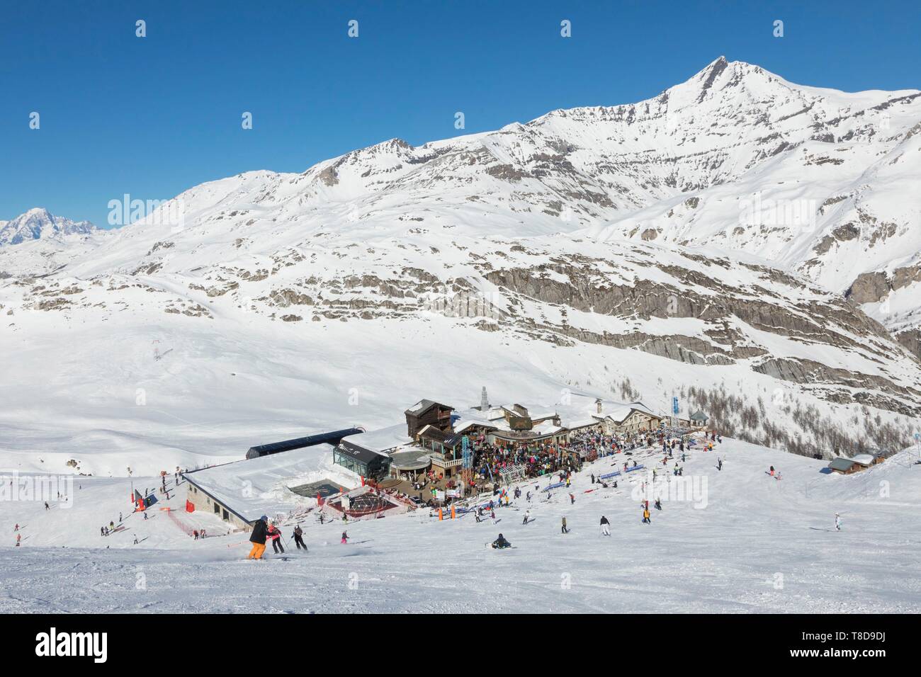 France, Savoie, Vanoise Massif, Val d'Isere, daille gondola lift, La
