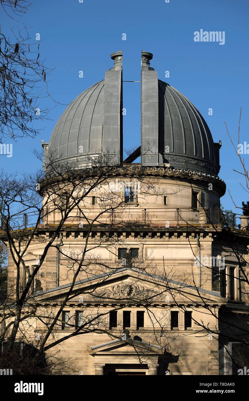 France, Bas Rhin, Strasbourg, Neustadt listed as World Heritage by UNESCO,  Rue de l'Universite, astronomical observatory, the big dome Stock Photo -  Alamy
