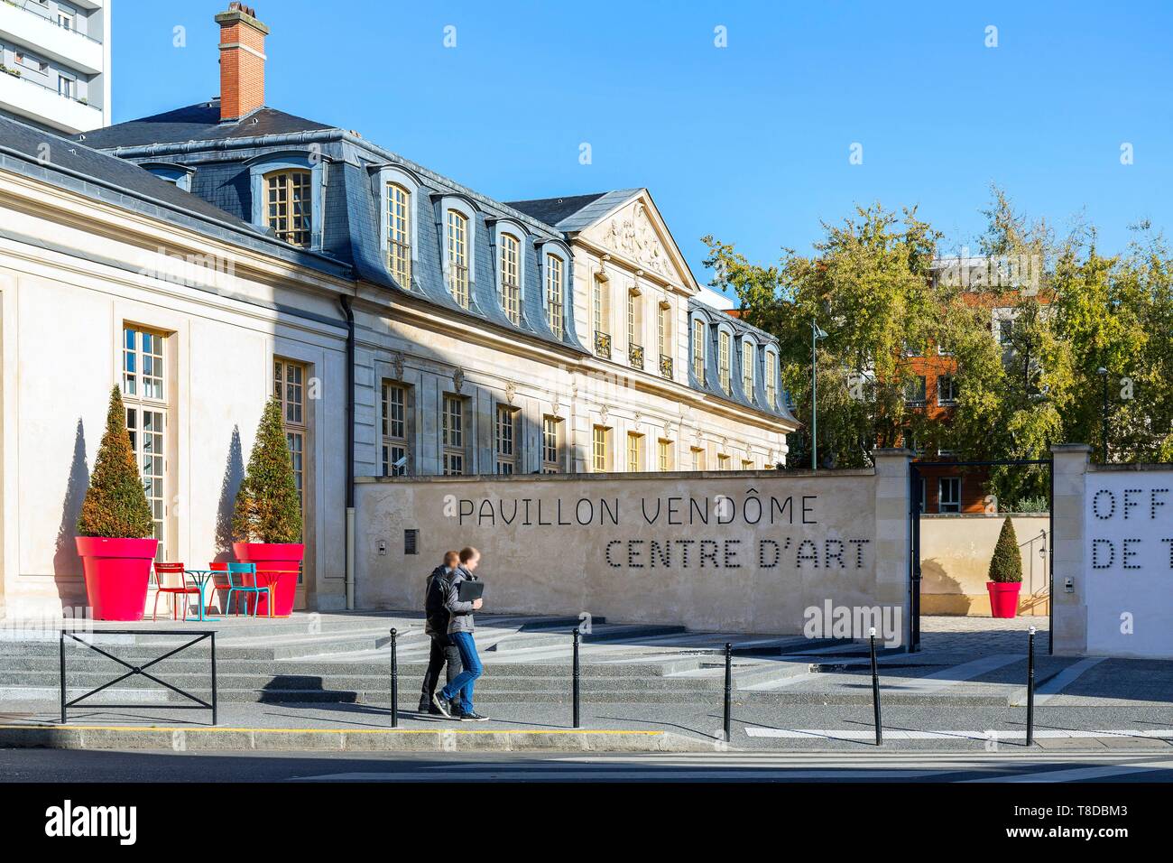 France, Hauts de Seine, Clichy, Pavillon Vend¶me, Art Center Stock Photo