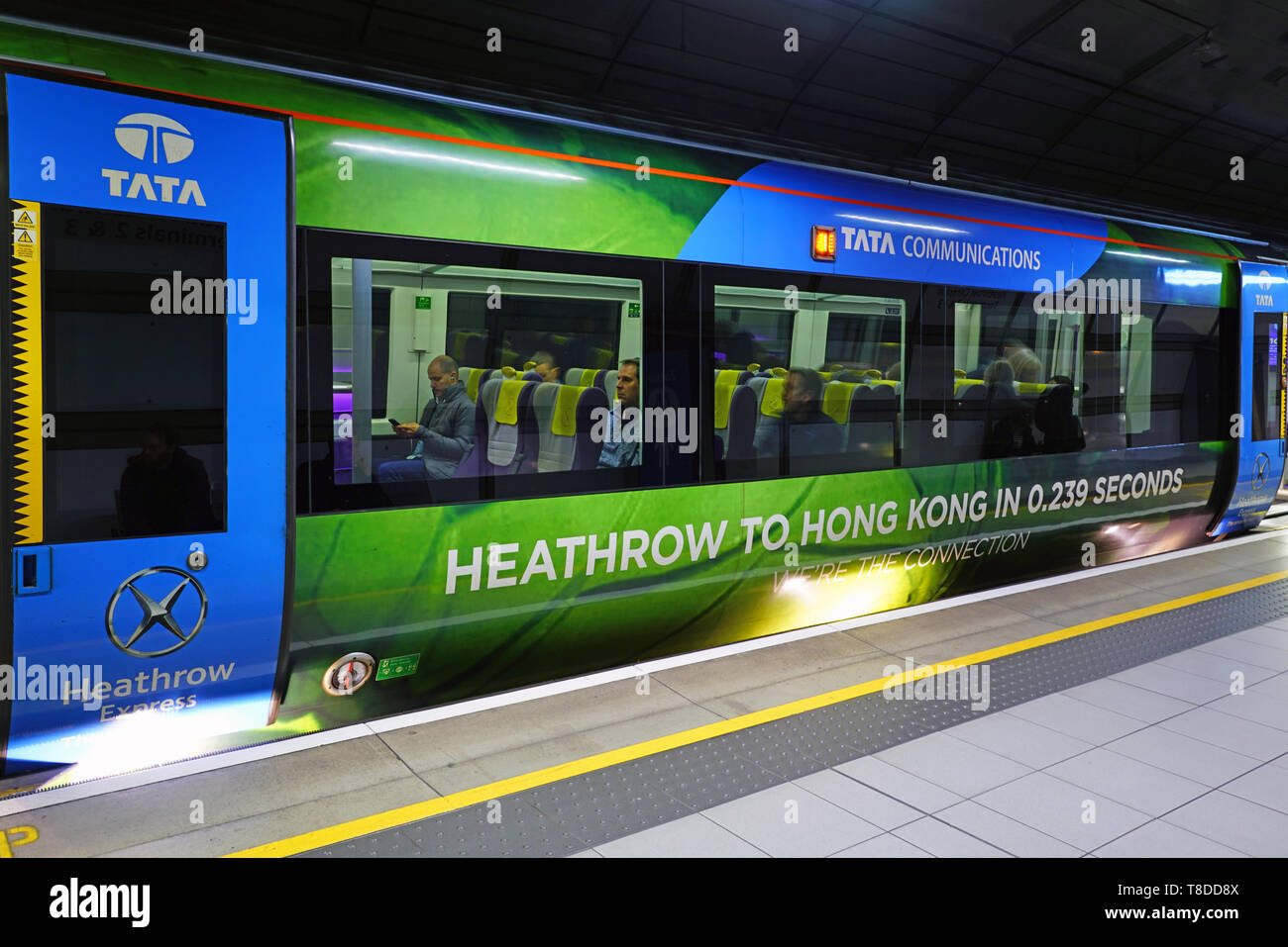 Heathrow England 3 Apr 2019 View Of The Heathrow Express An Airport Heathrow England 3 Apr 2019 View Of The Heathrow Express An Airport