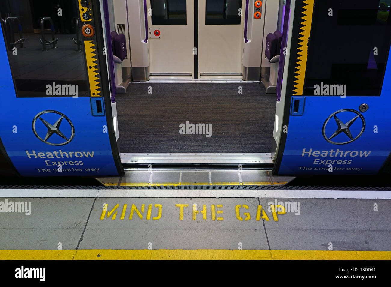 Heathrow England 3 Apr 2019 View Of The Heathrow Express An Airport Heathrow England 3 Apr 2019 View Of The Heathrow Express An Airport