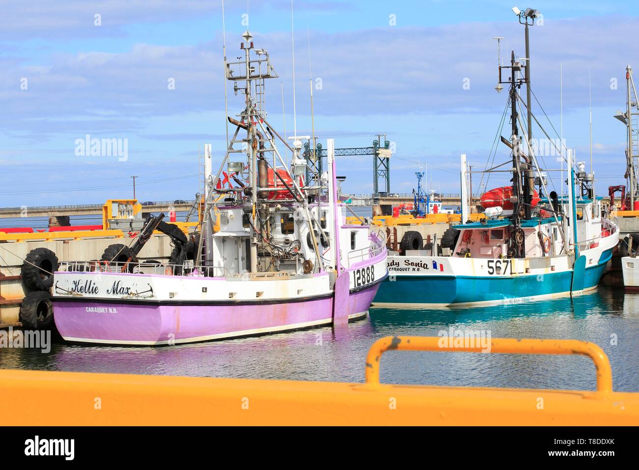 Canada, New Brunswick, Acadie, Gloucester County, Shippagan, Fishing Port Stock Photo
