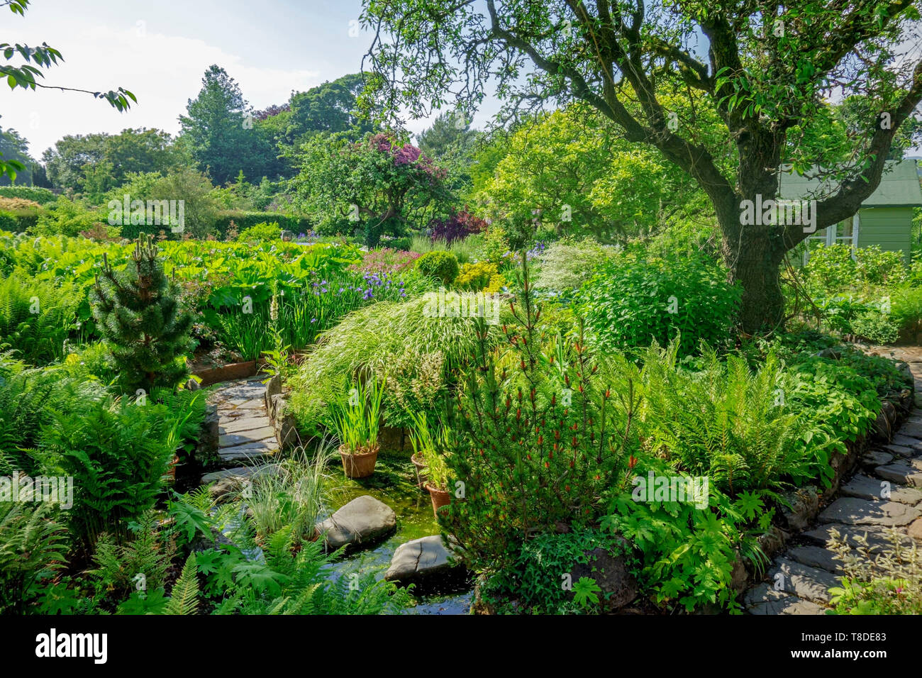 The garden at Broughton House in Kirkcudbright, Dumfries and Galloway