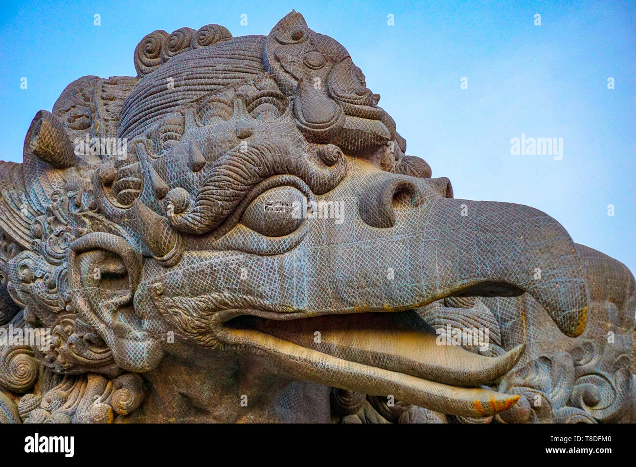 Garuda undaunted hindu mythic bird image in GWK culture park, Bali Stock Photo