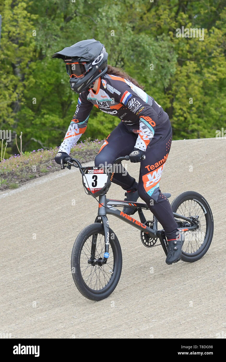 12 may 2019 Papendal, The Netherlands UCI BMX Supercross World Cup Judy  Baauw BMX UCI World Cup Supercross Papendal 2019 Stock Photo - Alamy