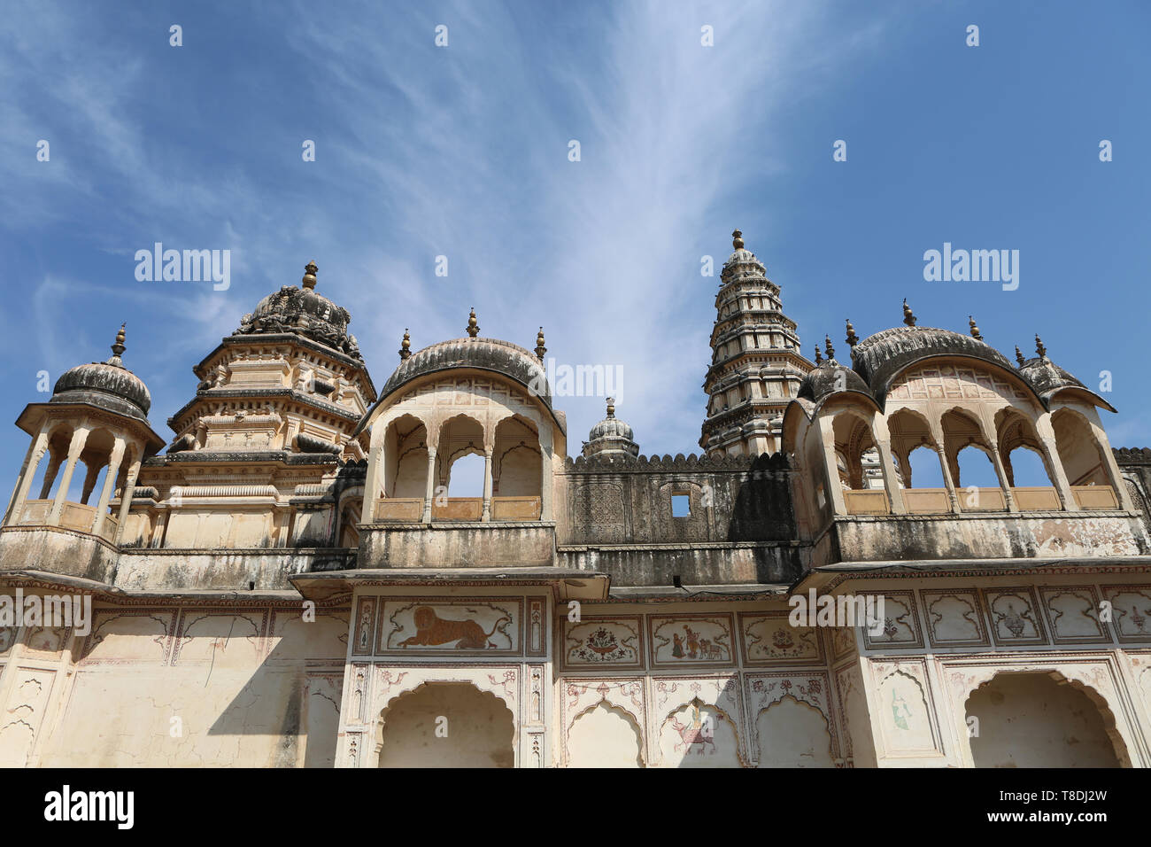 Temples Pushkar Rajasthan - INDIA  - Old Rangji Temple Stock Photo