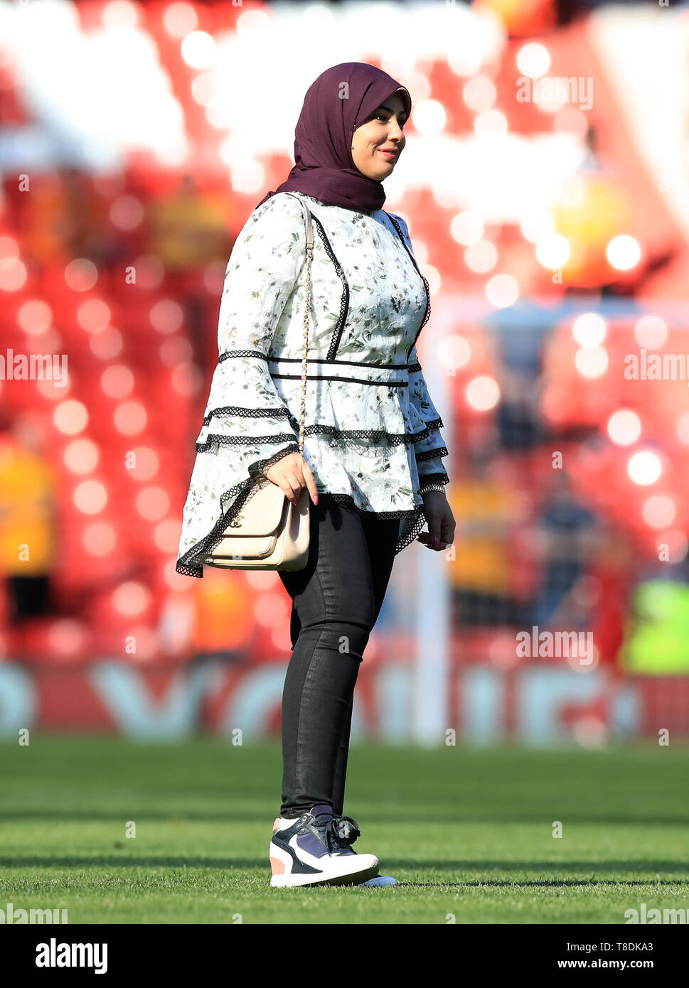 Liverpool's Mohamed Salah's wife Magi after the Premier League match at  Anfield, Liverpool Stock Photo - Alamy