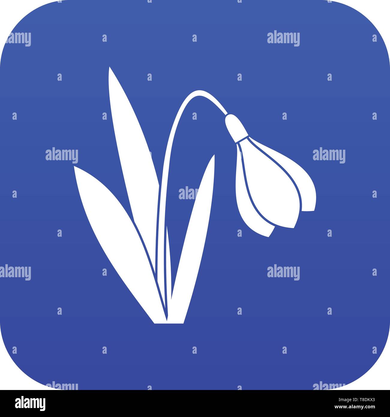 Bell flower icon digital blue Stock Vector Image & Art - Alamy