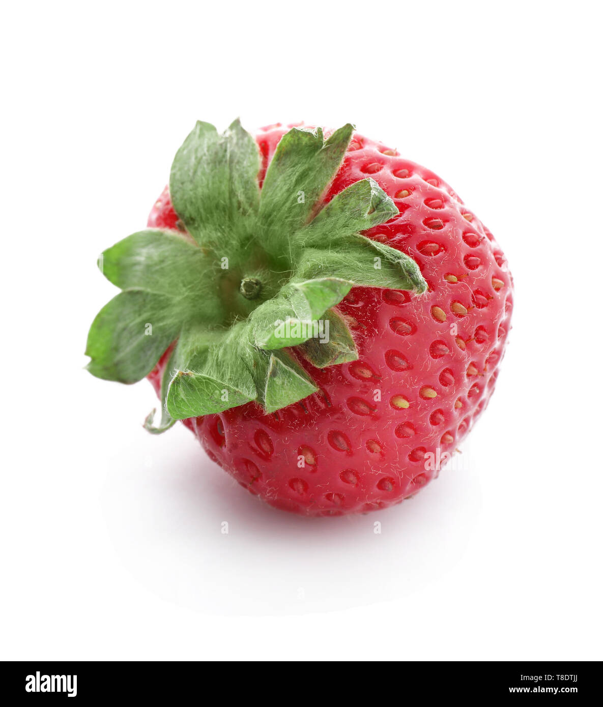 Fresh ripe strawberry on white background Stock Photo - Alamy