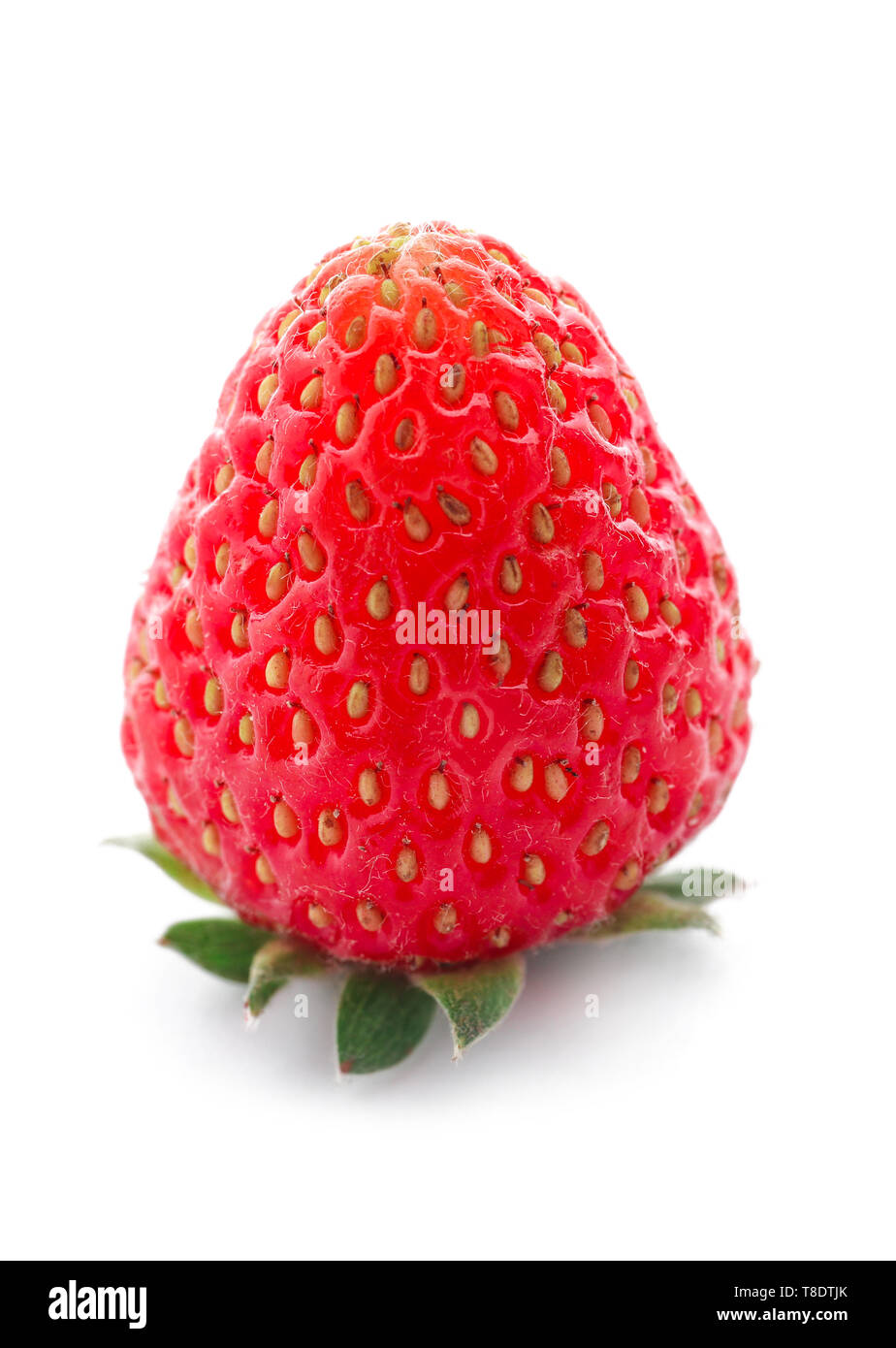 Fresh ripe strawberry on white background Stock Photo - Alamy