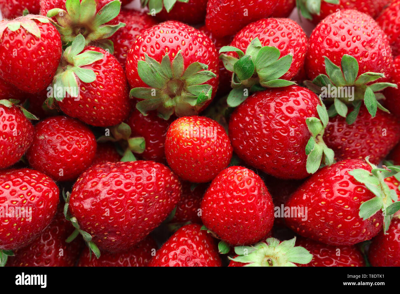 Fresh ripe strawberry as background Stock Photo - Alamy