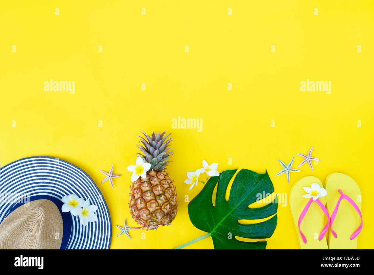 Summer flat lay scenery Stock Photo Alamy