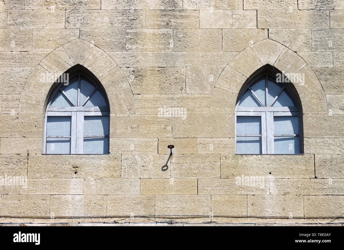 Old lancet arch window Stock Photo Alamy