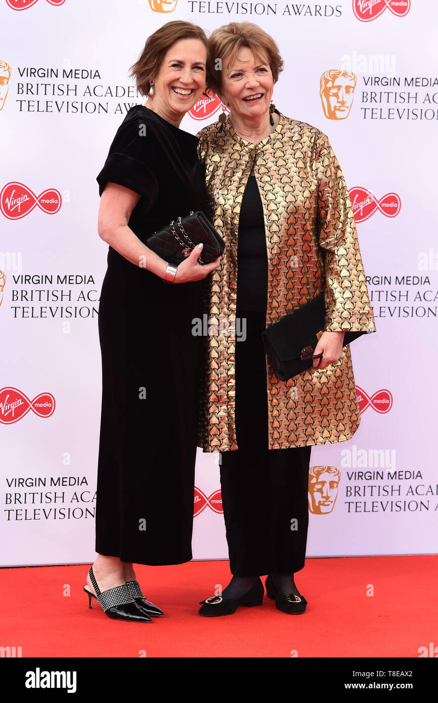 LONDON, UK. May 12, 2019: Kirsty Wark & Baroness Bakewell arriving for