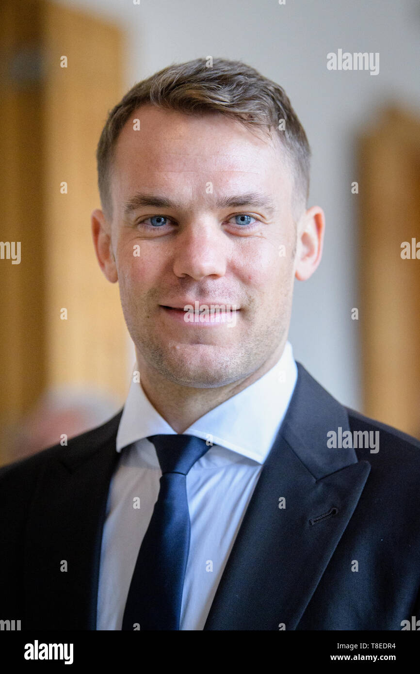 Munich Germany 13th May 2019 Manuel Neuer Goalkeeper At The Bundesliga Football Team Fc Bayern Comes To The Awarding Of The Bavarian State Medal For Social Services In The Max Joseph Saal Of The