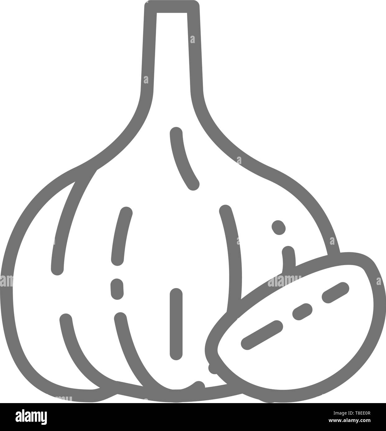 White garlic symbol icon concept hires stock photography and images