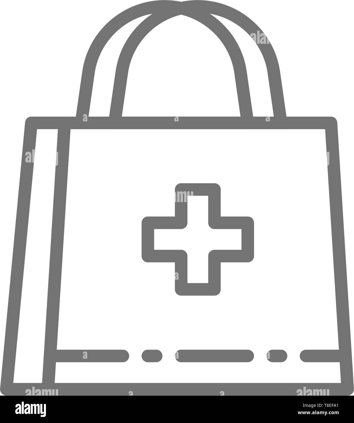 Medical briefcase illustration Black and White Stock Photos & Images ...