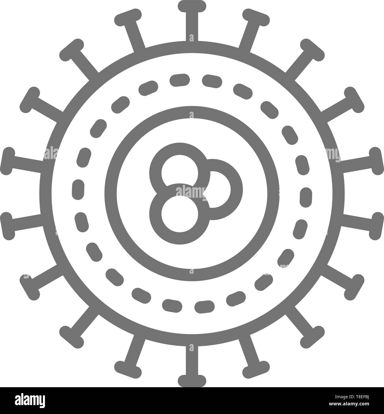 Unicellular bacteria Stock Vector Images - Alamy