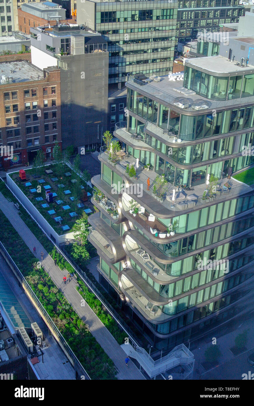 The high line, urban park redeveloped from an abandoned elevated rail