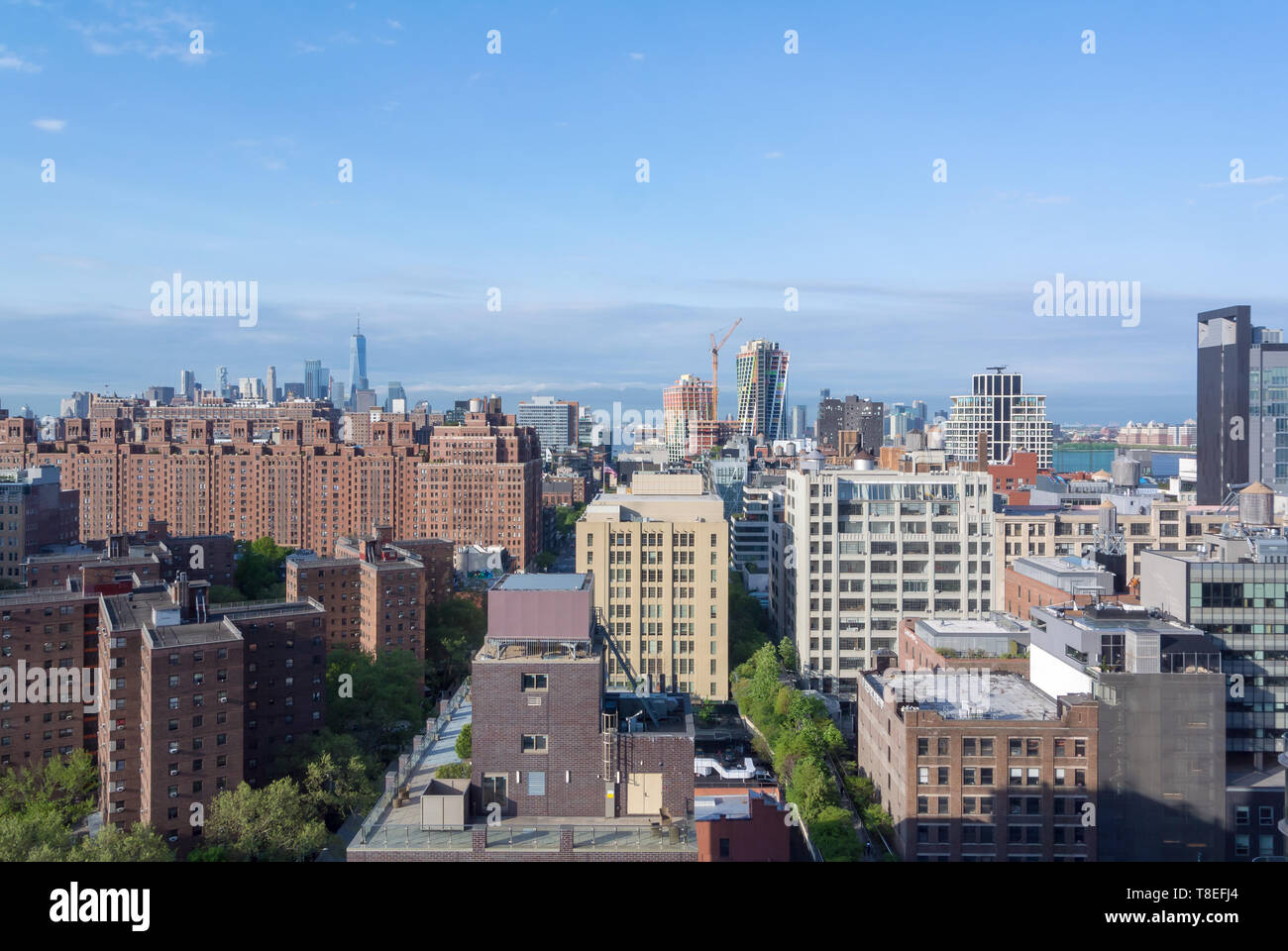 Aerial view of Chelsea district, New York, NY, United states of america ...