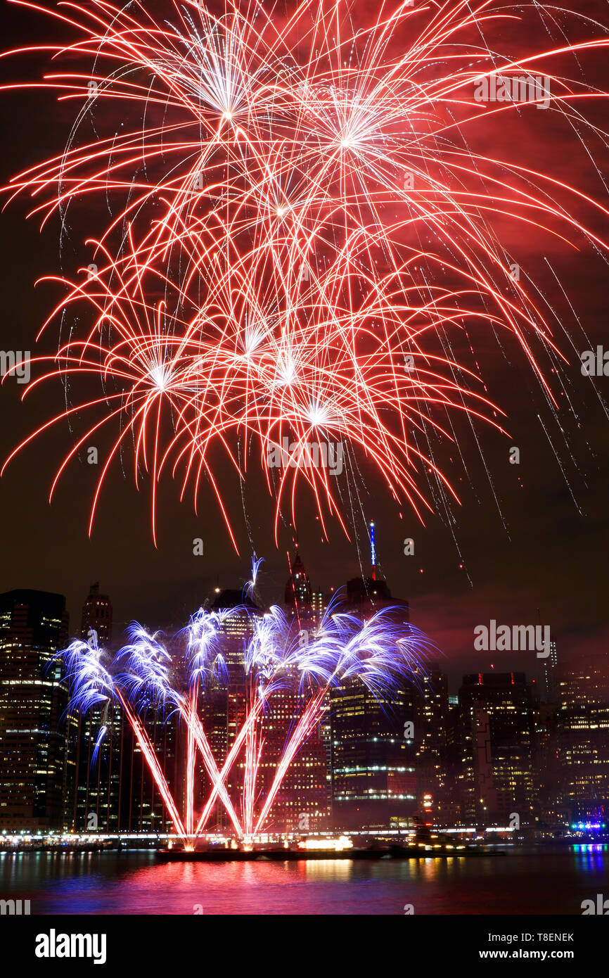 Macy's 4th of July Fireworks Stock Photo