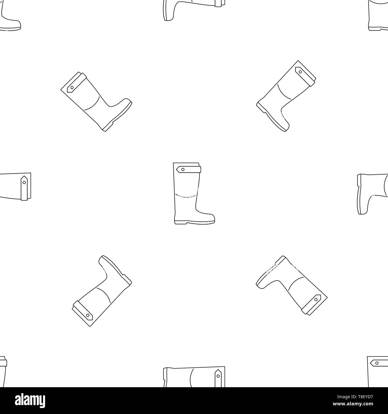 Farm boot pattern seamless vector repeat geometric for any web design ...
