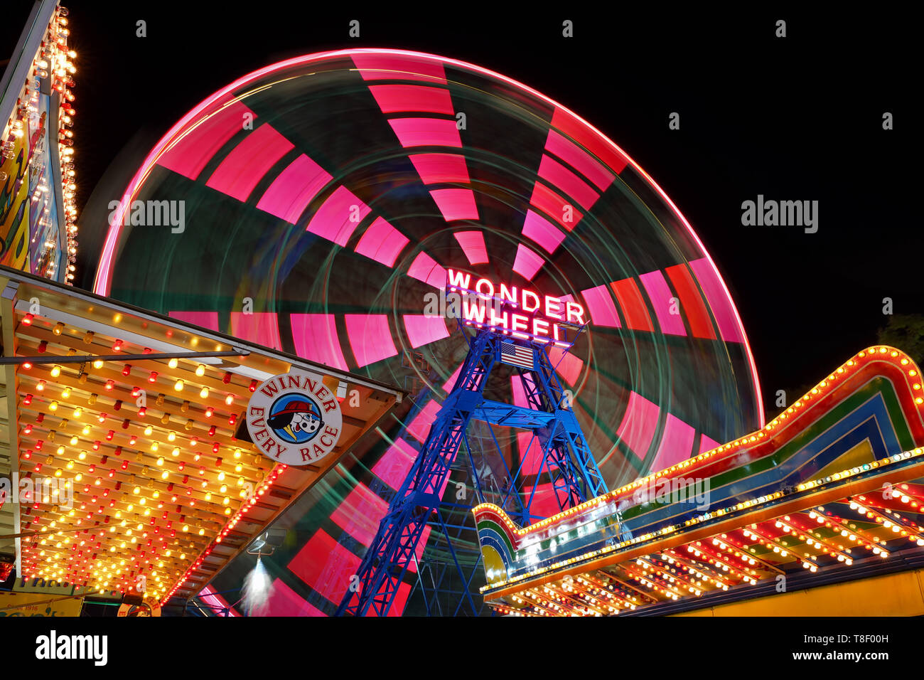 Wonder Wheel, Coney Island Stock Photo Alamy