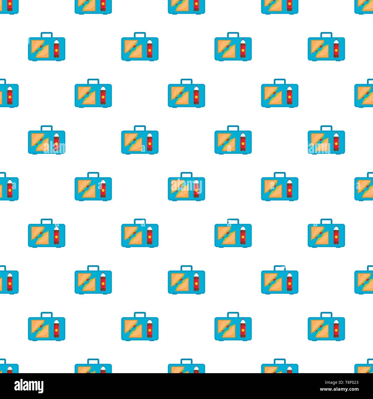 Office breakfast pattern seamless vector repeat for any web design Stock Vector