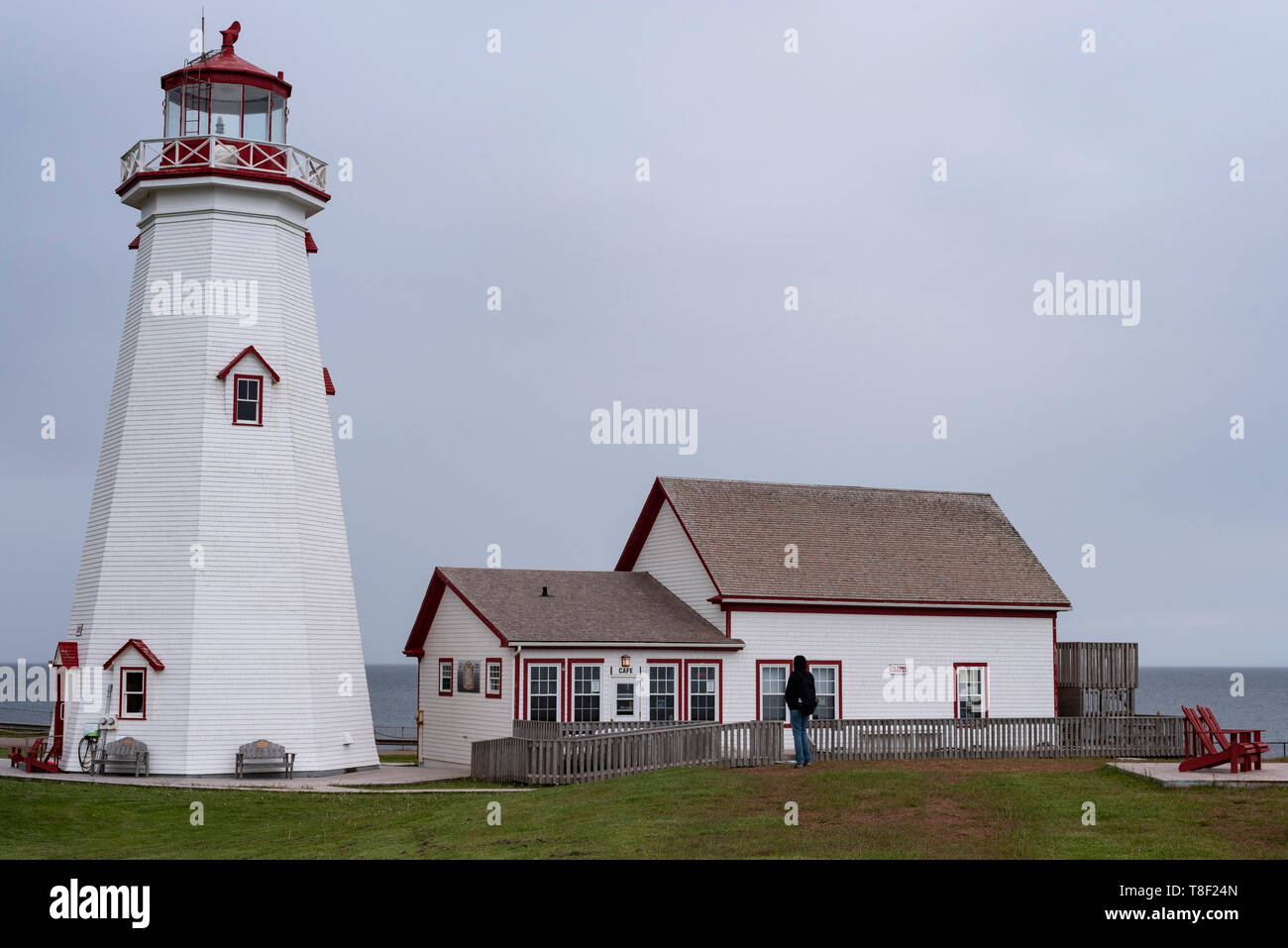 The East Point Lighthouse also has the distinction of being “Canada’s Confederation Lighthouse” having been the only Lighthouse in Canada. Stock Photo