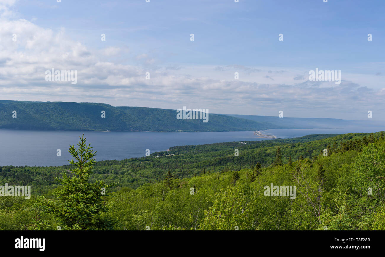 The St. Ann’s Bay area stretches along 72km of the Cabot Trail and joins several smaller communities into one. Home to the Gaelic College and Artisans Stock Photo