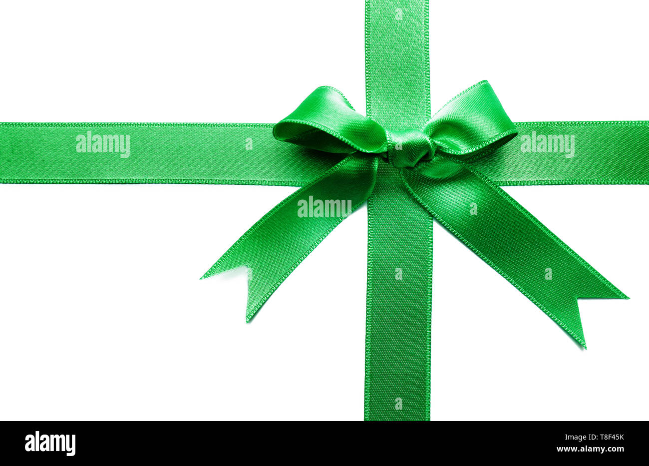 Green silk bow hi-res stock photography and images - Alamy