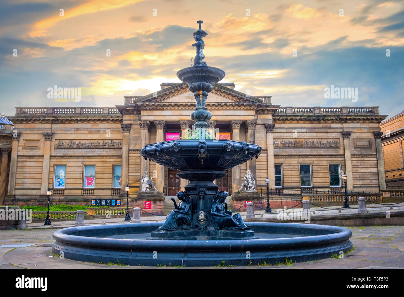 Liverpool, UK May 16 2018 Walker Art Gallery at William Brown Street in Liverpool City centre