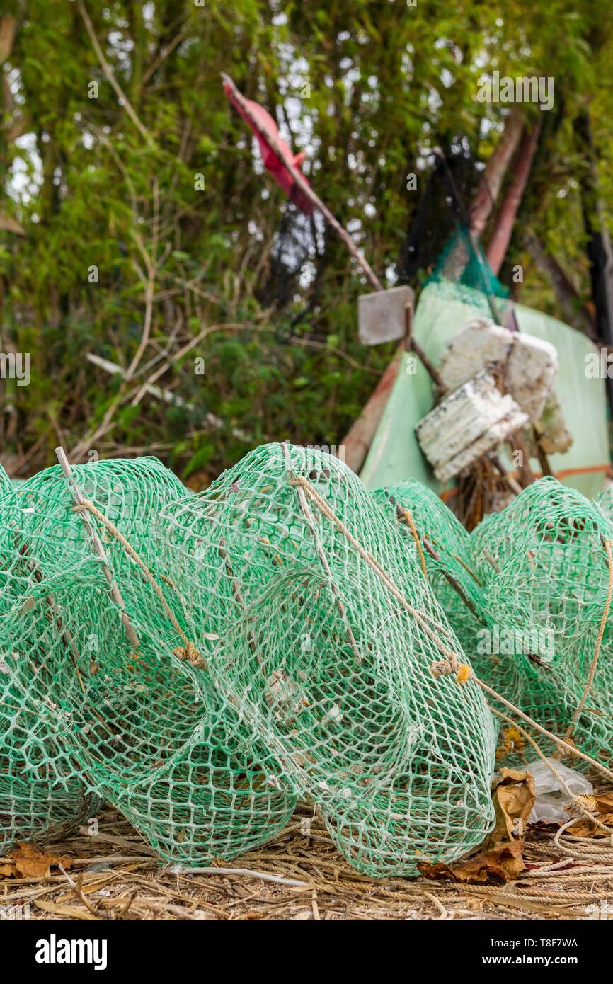 Philippines, Palawan, Roxas, Green Island, fish traps Stock Photo Alamy